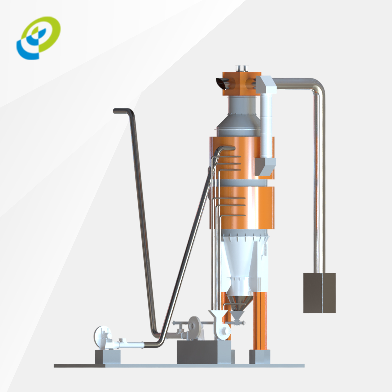 Raw Paddy Husk Fire Furnace